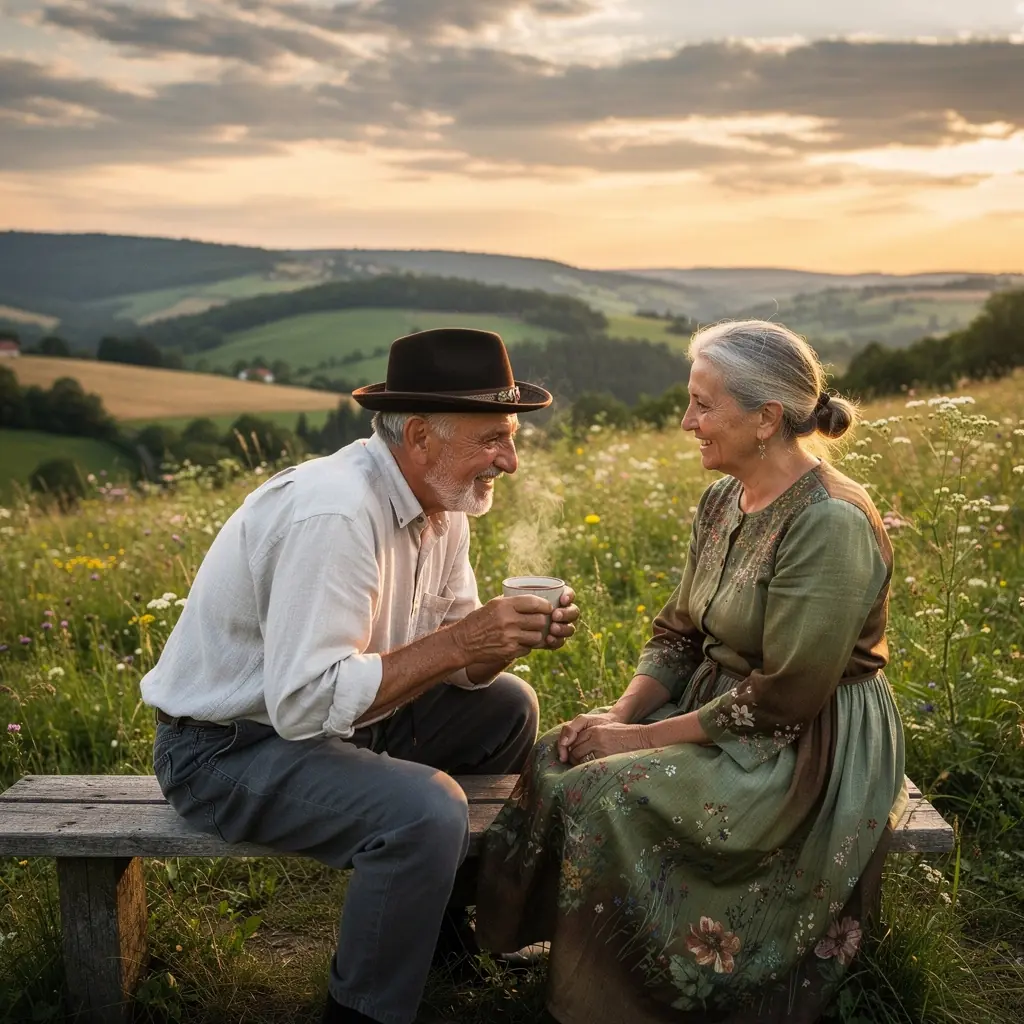 Šálka voňavého čaju s čerstvými mätovými lístkami na bielom ubruse