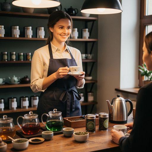 Kolekcia tradičných slovenských bylinných čajov v elegantných šálkach.
